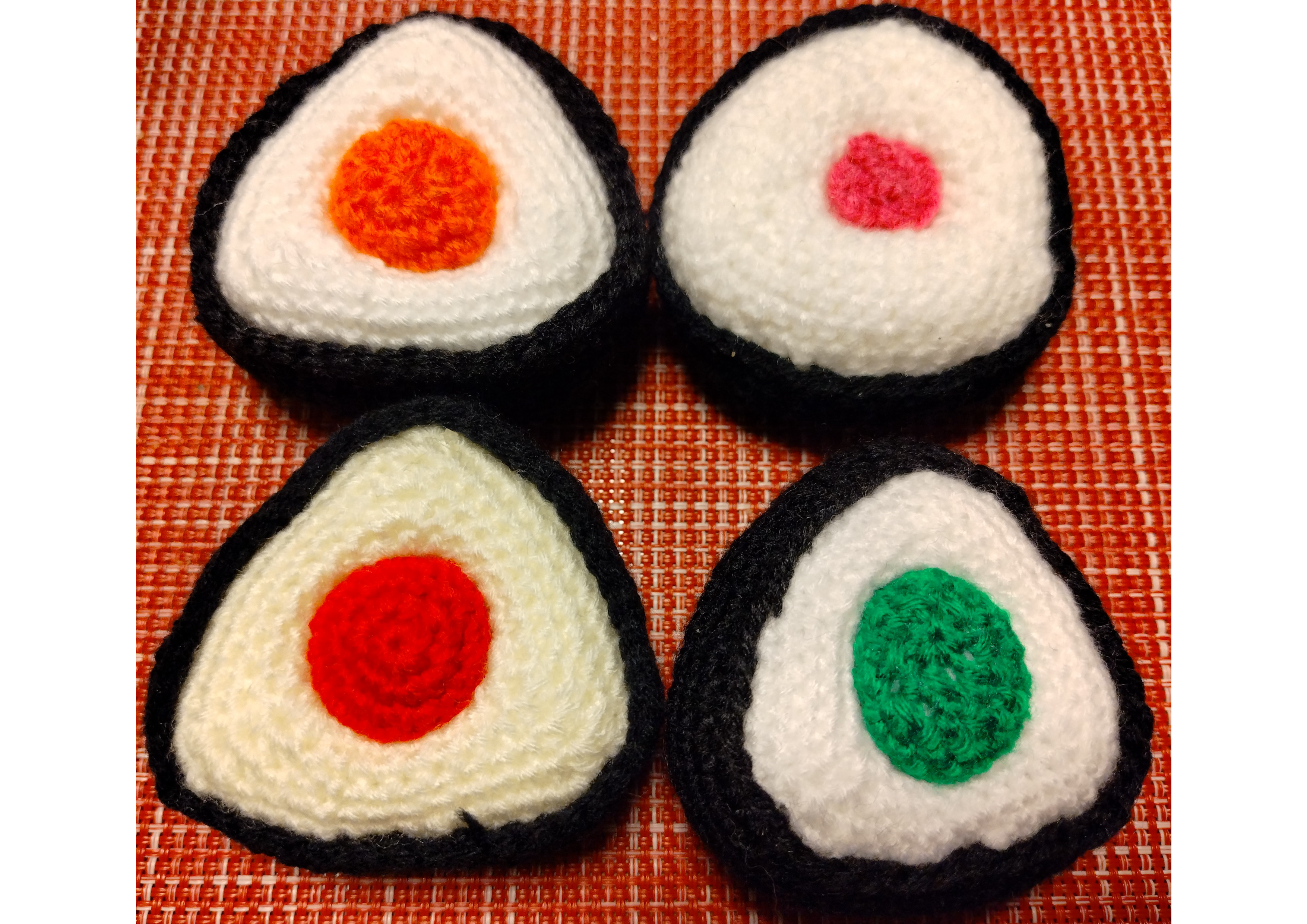How to Crochet amigurumi Umeboshi rice balls【Beginner